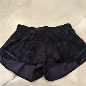 Lululemon Athletica Black Athletic Shorts Moisture-Wicking
